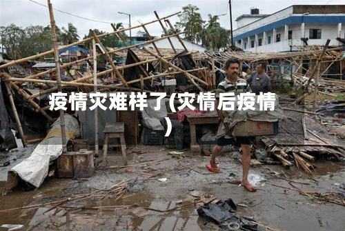 疫情灾难样了(灾情后疫情)-第2张图片