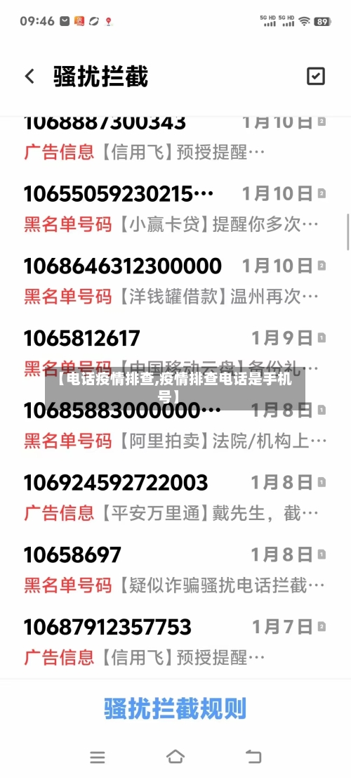 【电话疫情排查,疫情排查电话是手机号】