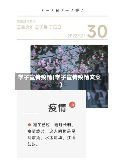 学子宣传疫情(学子宣传疫情文案)-第2张图片